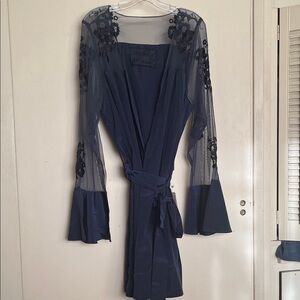 Robed with Love NWT Navy Blue Lace Robe/ Mother of the Bride 1X